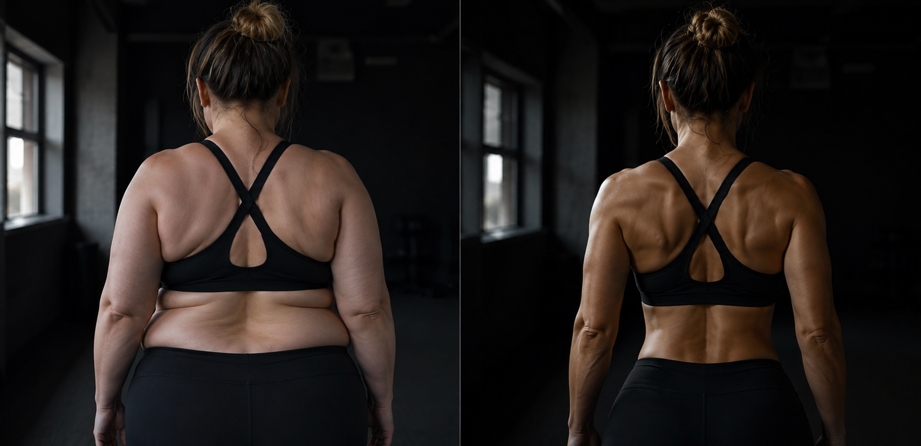 Side-by-side Day 1 and Day 90 progress comparison